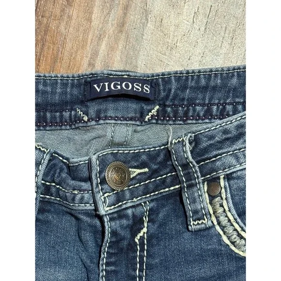 Vigoss Jeans Women’s Size 8 Capri Heritage Fit Embroidered - Picture 4 of 8